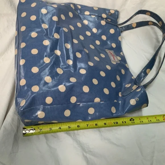 Cath Kidston Blue Polka Dot Tote Bag - Picture 5 of 9
